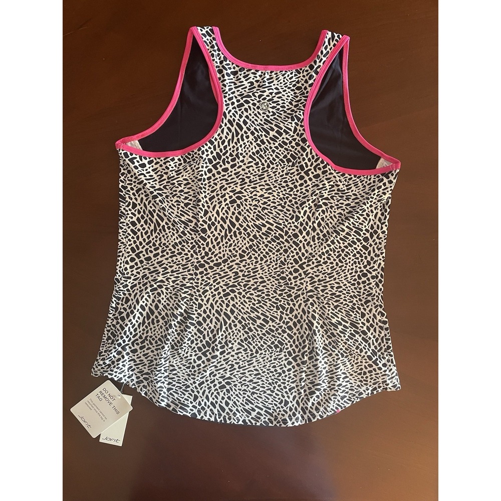 Jofit Racerback Shirt Womens XLarge Black/White Sleeveless Running Outdoor $68 - Picture 3 of 11